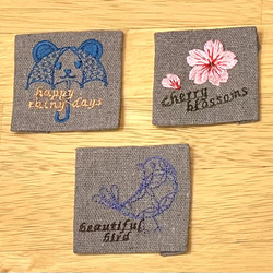 刺繍タグ　5㎝　商用利用可 4枚目の画像