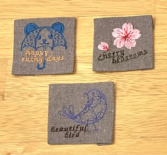 刺繍タグ　5㎝　商用利用可 4枚目の画像