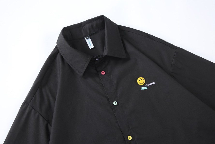 男の半袖シャツ青春レトロシャツはおしゃれでゆったりしている W320