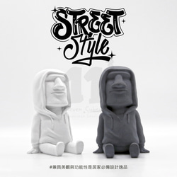 11³ Street Style MOAI I 潮流摩艾擴香石 I 名片座 I 附10ml精油 I 杯墊 I 可客製化－ 第4張的照片