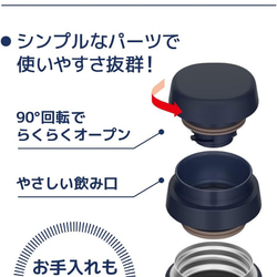 プロレスサーモス  プロレス好きに  名入れ　サーモス  水筒 500ml  人気のダークネイビー　送料無料 4枚目の画像