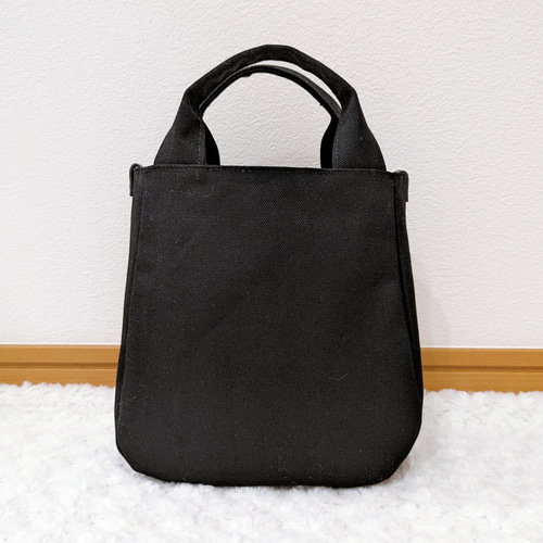 1765．大人可愛い 和モダン 椿柄2wayショルダーバッグ マチあり