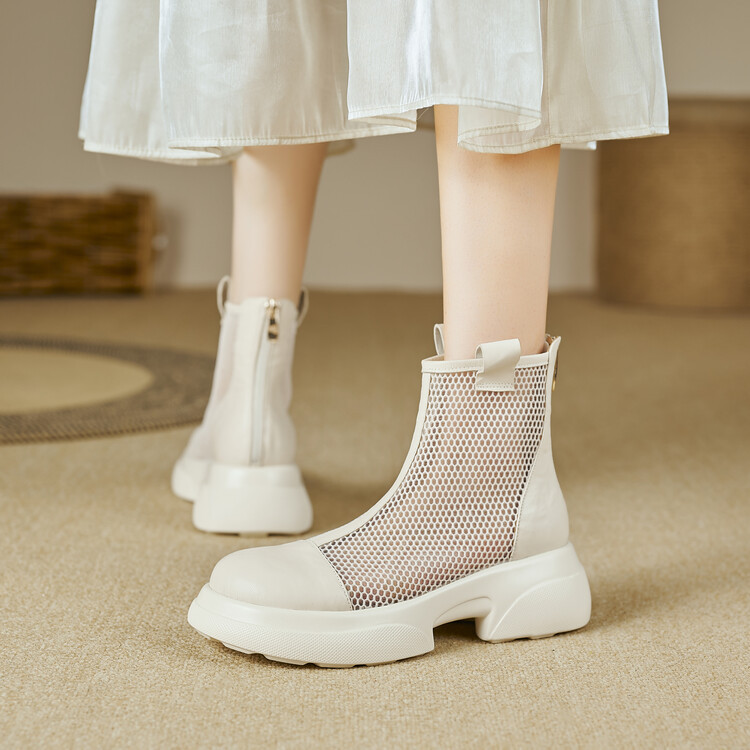 ★24春夏新作★本革 オリジナル商品　夏でも履けるブーツ サンダル レディース 22～26サイズ  C-910