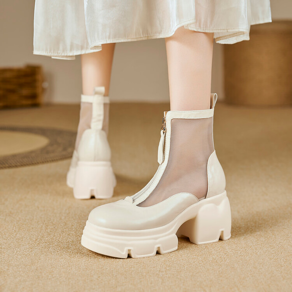 ★24春夏新作★本革 オリジナル商品　夏でも履けるブーツ サンダル レディース 22～26サイズ  C-902 1枚目の画像