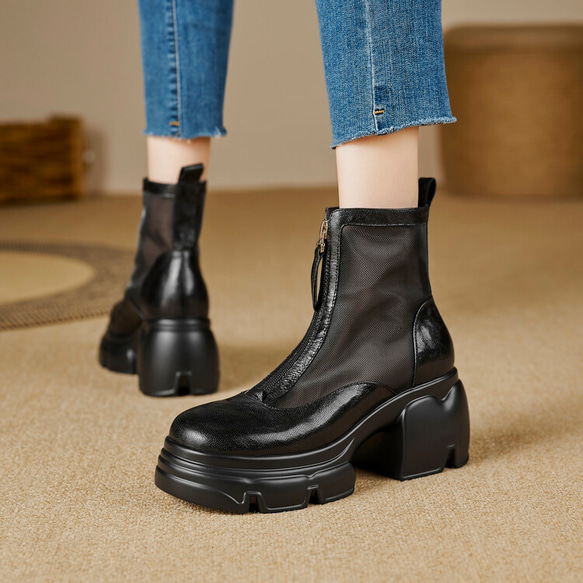 ★24春夏新作★本革 オリジナル商品　夏でも履けるブーツ サンダル レディース 22～26サイズ  C-902 7枚目の画像