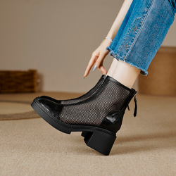 ★24春夏新作★本革 オリジナル商品　夏でも履けるブーツ サンダル レディース 22～26サイズ  C-888 1枚目の画像