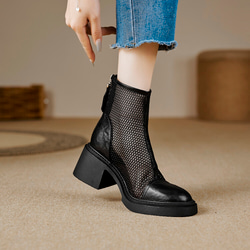 ★24春夏新作★本革 オリジナル商品　夏でも履けるブーツ サンダル レディース 22～26サイズ  C-888 6枚目の画像