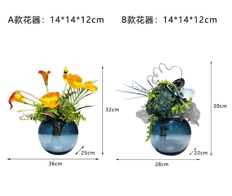 モダンな造花のアレンジメント、高級リビングルームとダイニングテーブルの装飾品、花の柔らかな装飾