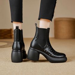 ★24春夏新作★本革 オリジナル商品　夏でも履けるブーツ サンダル レディース 22～26サイズ  C-830 2枚目の画像