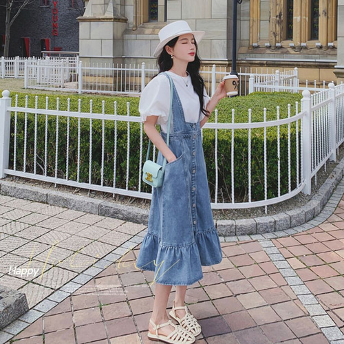 ワンピースセットアップ レディース デニムスカート 春 夏