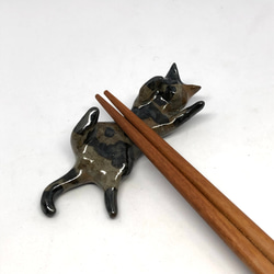 猫の箸置き三態（サビ猫）　はしおき　ネコ　サビ猫　 4枚目の画像