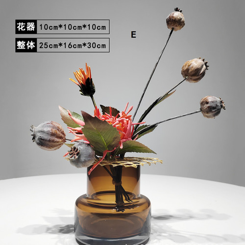 ヴィンテージクラフトフラワーアレンジメント花瓶装飾創造的な装飾品