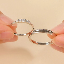 ✨新作✨ペアリング【セット】 結婚指輪　S 925 シルバー　受注製作　リング　カップル 3枚目の画像