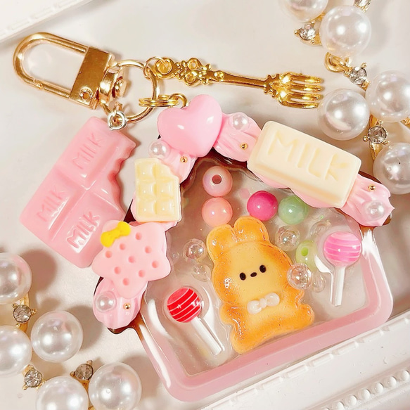 シャカシャカキーホルダー＊くまロリポップ2点オーダー4点