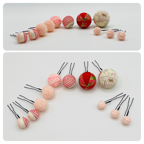 ❤ 創作和玉 ❤ ちんころ かのこ 鹿の子 和玉11本セット 木目込み鞠