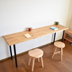 【幅160cm】シンプルな長テーブル 7枚目の画像
