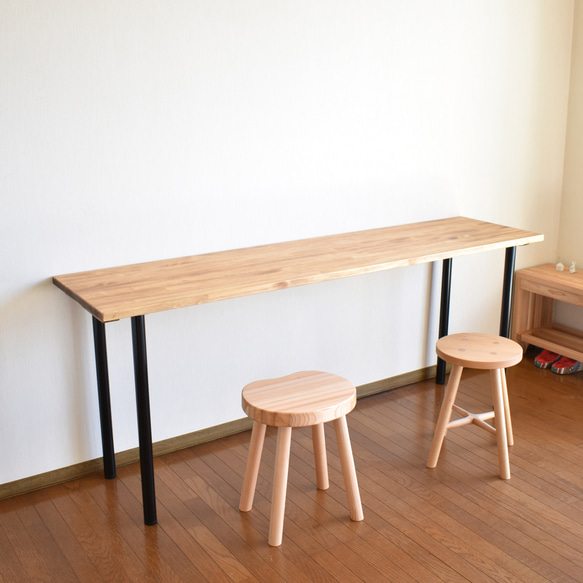 【幅160cm】シンプルな長テーブル 1枚目の画像