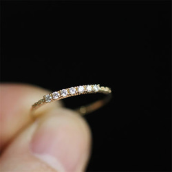 (受注製作) zirconia pave ring 金属アレルギー対応 指輪 リング シルバー925 silver925 6枚目の画像