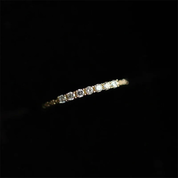 (受注製作) zirconia pave ring 金属アレルギー対応 指輪 リング シルバー925 silver925 4枚目の画像