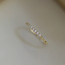 (受注製作) zirconia pave ring 金属アレルギー対応 指輪 リング シルバー925 silver925 1枚目の画像