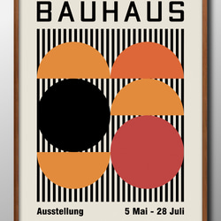 14468■アートポスター　絵画　A3サイズ『バウハウス　BAUHAUS』イラスト　デザイン　上級マット紙　北欧 1枚目の画像