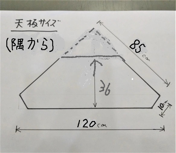 みみ様専用ページ　アイアン脚のコーナーテレビ台（3段）W120㎝分）受注生産品 5枚目の画像