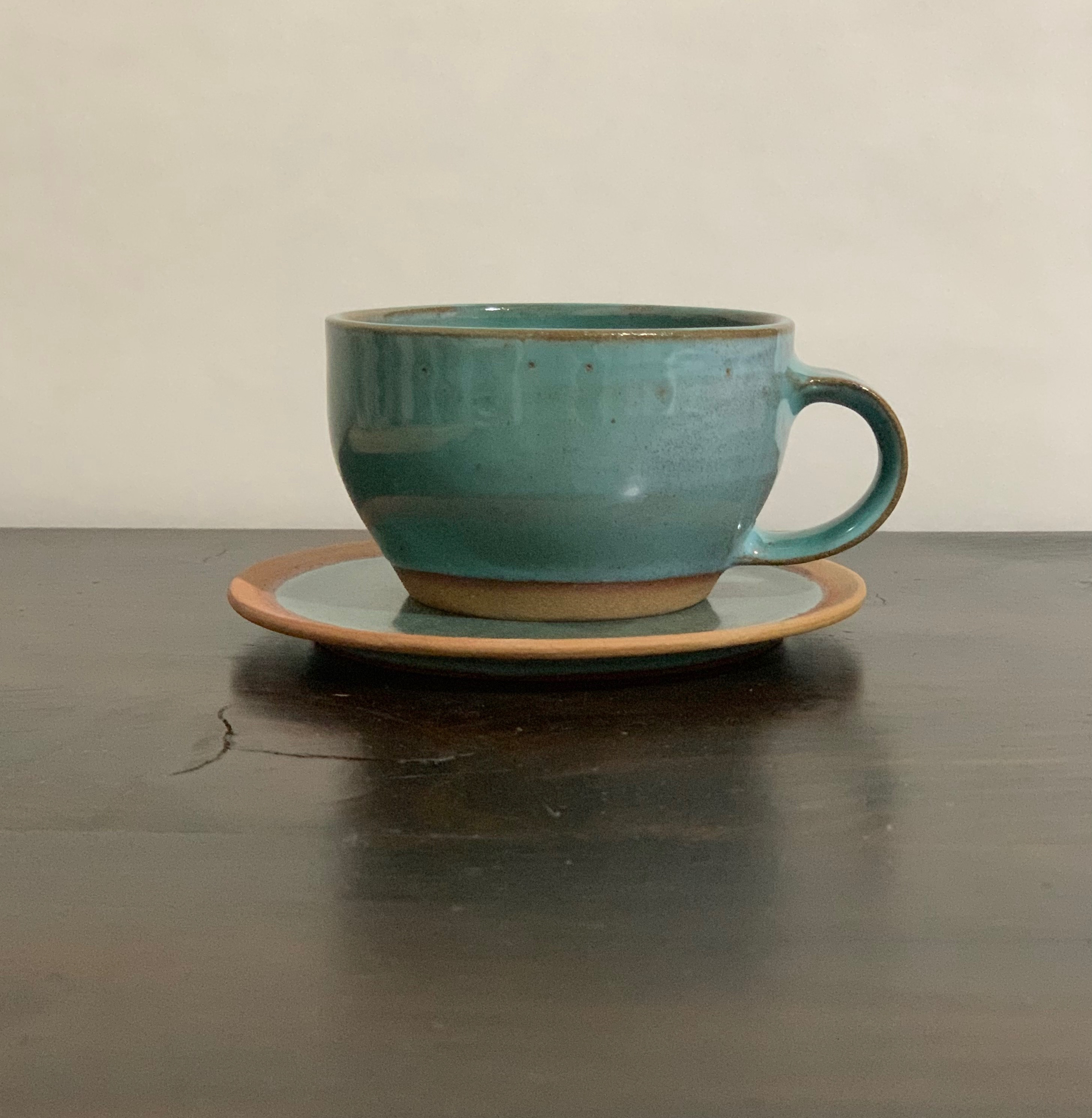 陶器 緑青のカップ&ソーサー ティーカップ TUTI no TE 通販