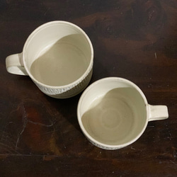陶器　白マットのマグカップ 4枚目の画像
