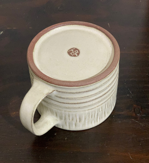 陶器　白マットのマグカップ 7枚目の画像