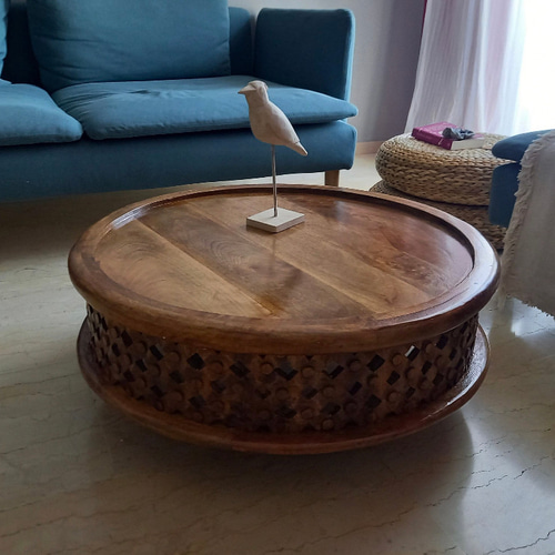 モロッコウッドデコテーブルオーダーメイド ローテーブル・リビング