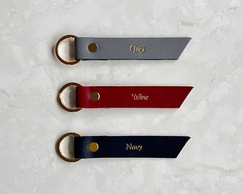koro様 37個 チャーム PUレザーネームタグ 名入れ awesome-japan_leather-charm