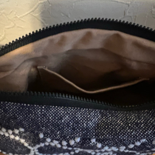 ミナペルホネン タンバリンネイビークロワッサンバッグ お値下げ  