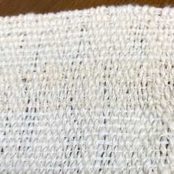 ガラ紡糸 手織り布 角質取り 2枚目の画像