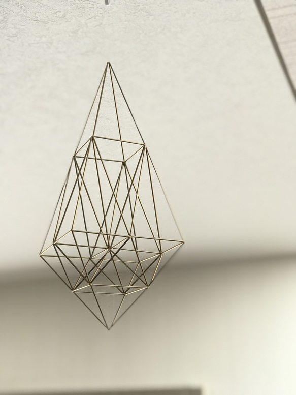 真鍮ヒンメリ　Shizuku-L-2mm ハンドメイド 1.4mm 真鍮ヒンメリ Shizuku 1.4 1020-540 モビール Freemaker 通販
