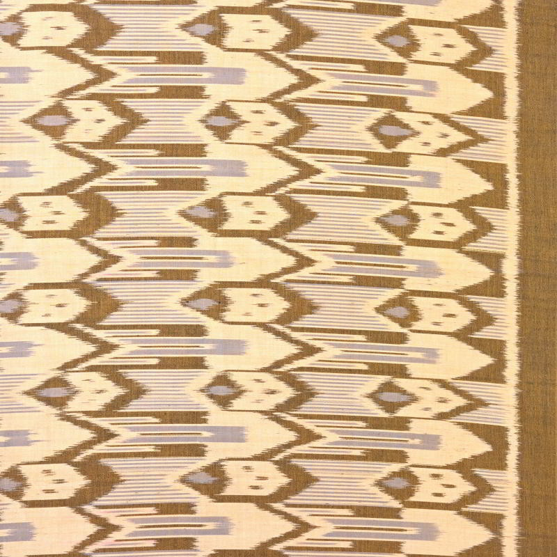 20年位前　インドネシアライジュア島で天然染料で染めた手紡ぎ糸で織られたイカット インドネシア 20年前位の布 ライジュア島イカット 手紡ぎ糸 天然染料