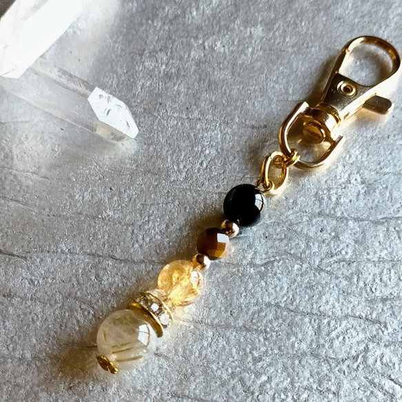 お金・仕事の運気up】ルチルクォーツ・シトリン・タイガーアイ… 天然石