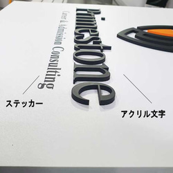 看板製作【室内】店舗看板 事務所看板 スクール看板 案内板 オリジナル看板製作 assq 3枚目の画像