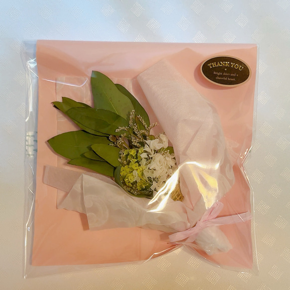 ミモザミニスワッグ　手のひらサイズ　タグ付き 17枚目の画像