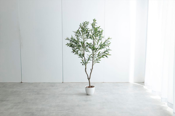 【高さ150cm】光触媒人工観葉植物 オリーブ 【WRK162014】 4枚目の画像