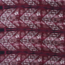 【アウトレット特価品】NUO-027⑩（GS420）イカット×バティック 手織り 手染め シルク生地 1枚目の画像