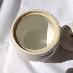受注制作　陶器　やきもの　一点もの「 うちの子　キャニスター　壺　ポット」　 3枚目の画像