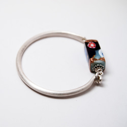 威尼斯穆拉諾琉璃珠手環 #GB006 長方形千花珠 第3張的照片