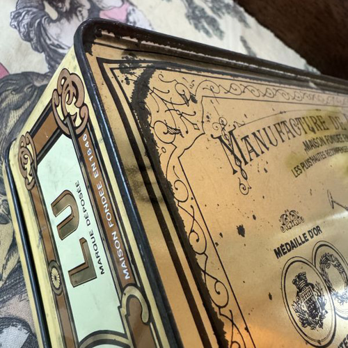 フランス LUのシャンパンシリーズビスケット缶 アンティーク その他