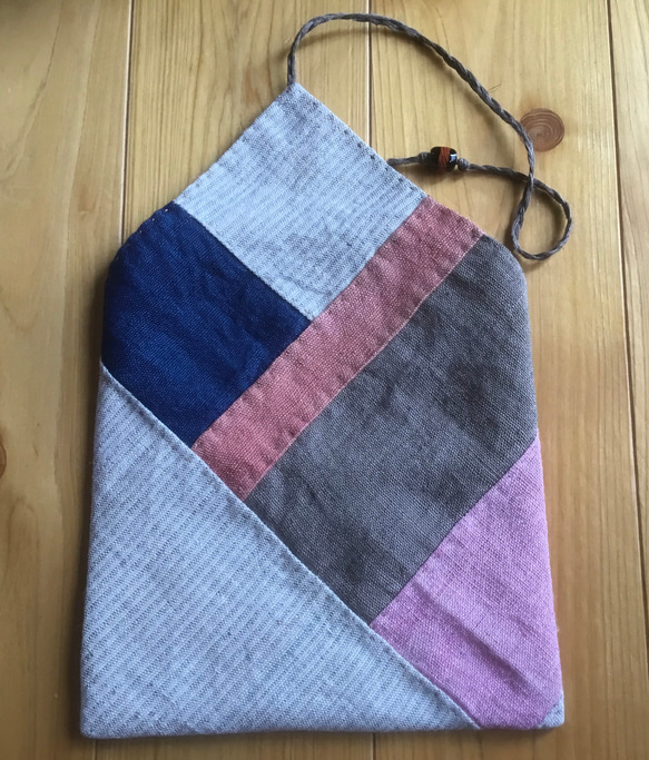 手織りヘンプ紐式財布P2-7 3枚目の画像