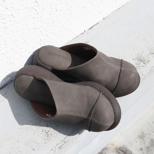 国産サボサンダル・ブラウン スエード 国産材使用 サンダル メンズ