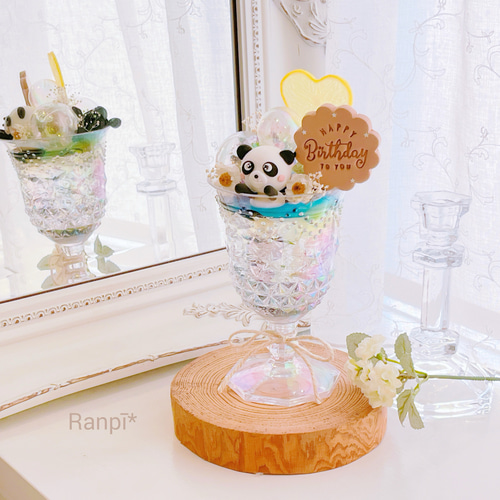 クレイケーキ*クレイクリームカップケーキ*シャボン玉パフェ..ぱんだ