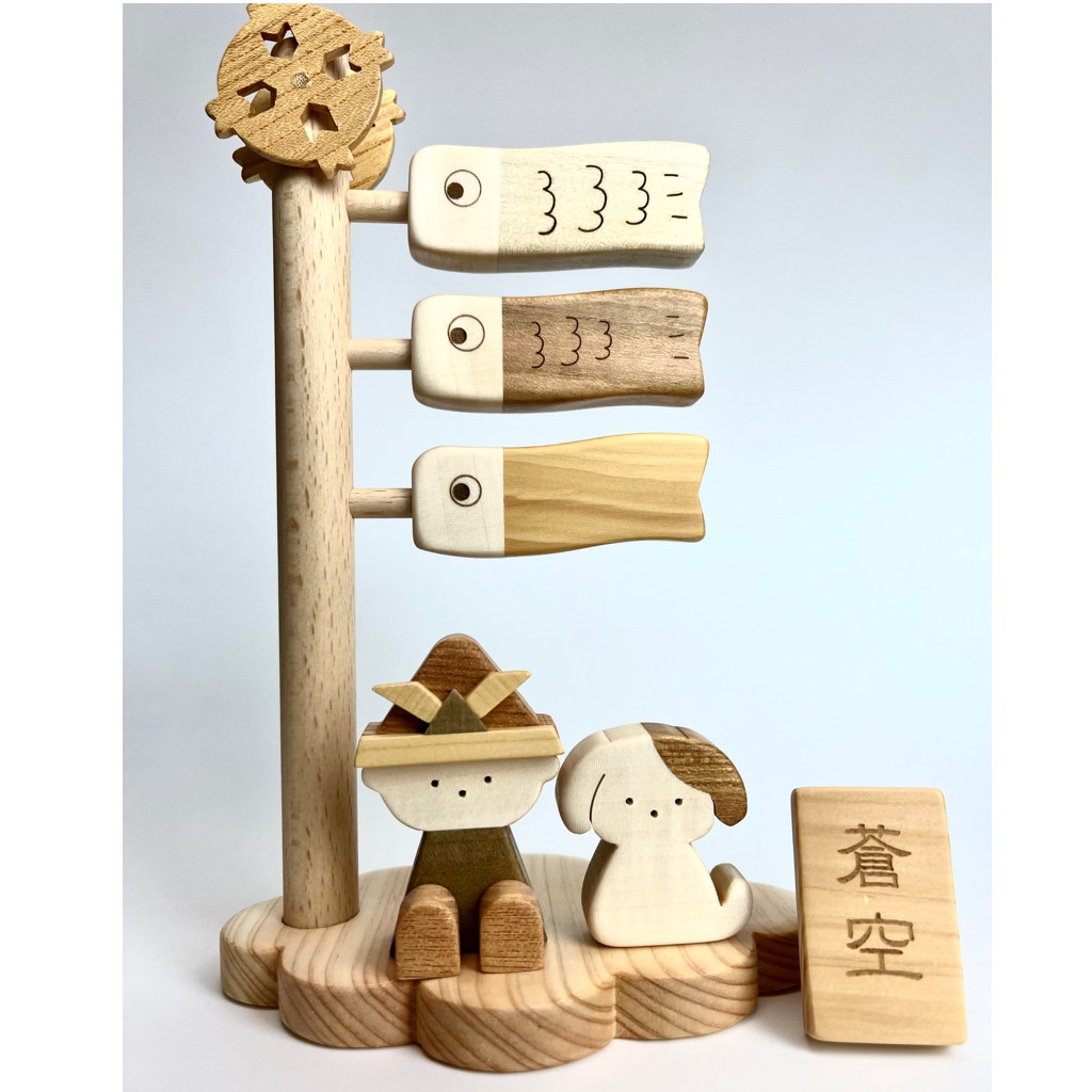 こどもの日　鯉のぼりの飾り　犬さん　端午の節句　コンパクトサイズ