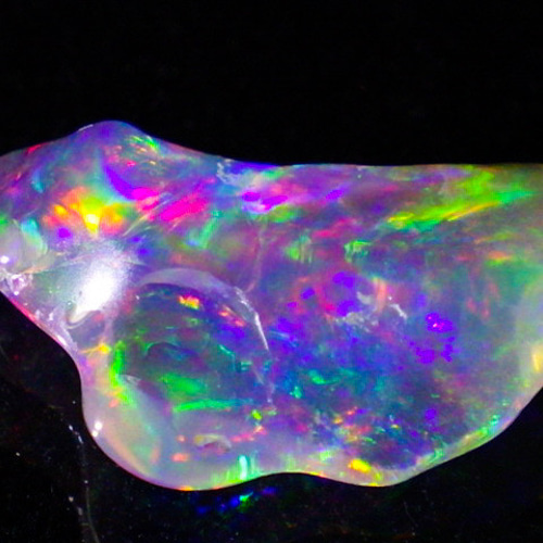 ☆ホワイトオパールの原石磨き☆3.8ct/18.1mm☆天然石蛋白石鉱物