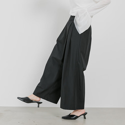 【SALE】しわになりにくい ラップデザイン ワイドパンツ 24079 9枚目の画像