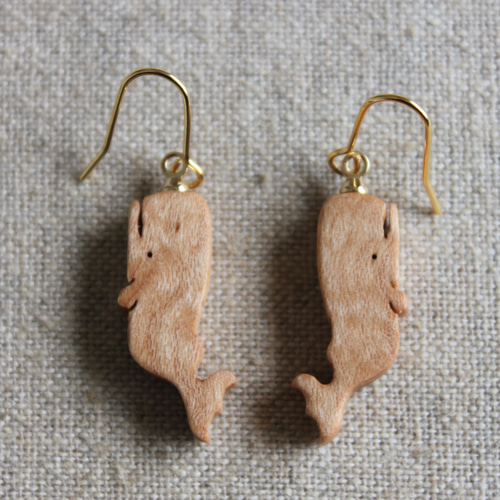 鯨歯 マッコウクジラ イヤリング＆ピアス